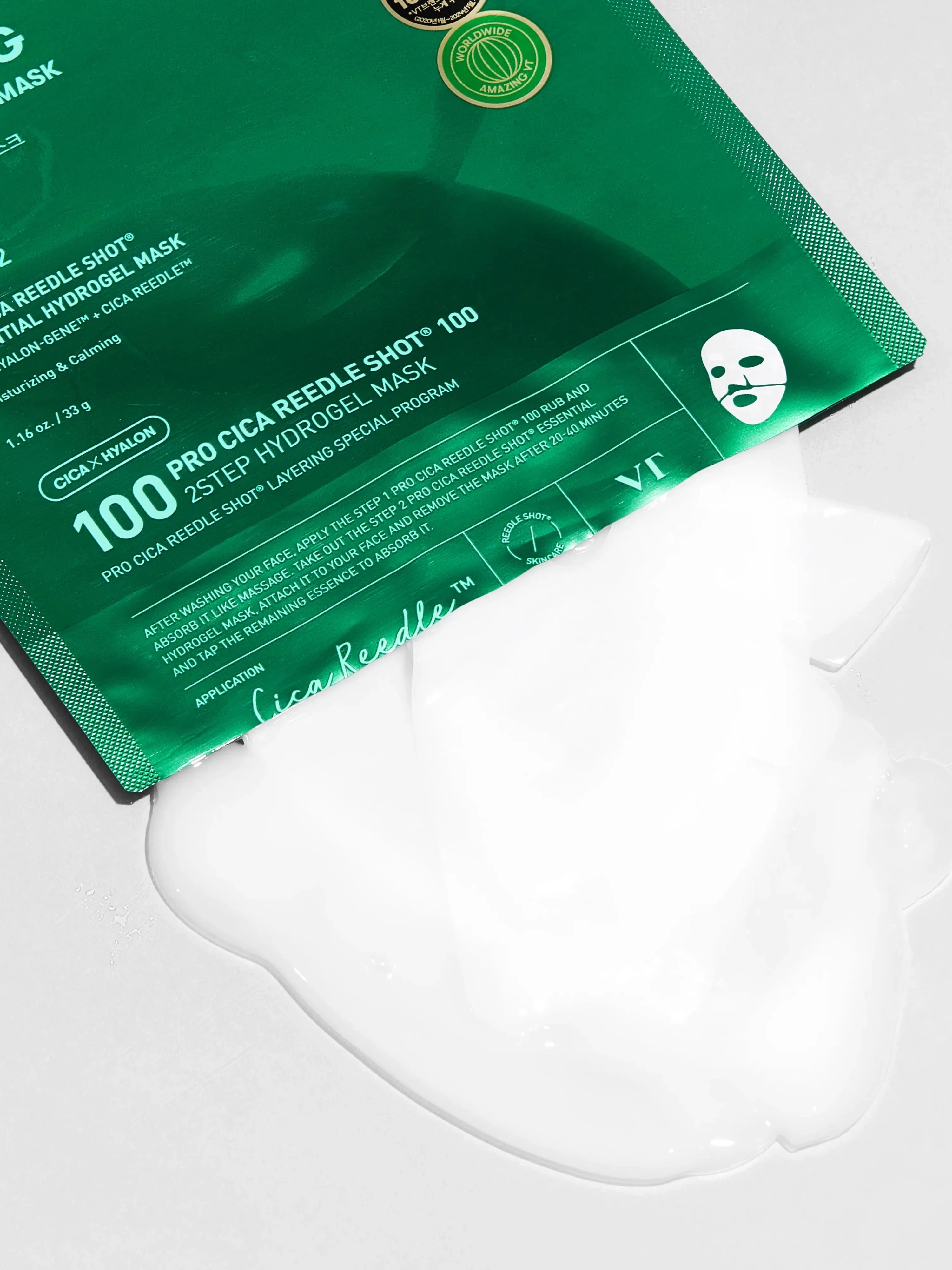 ** BOGO ** VT Pro Cica Reedle Shot 100 2-Step Hydrogel Mask