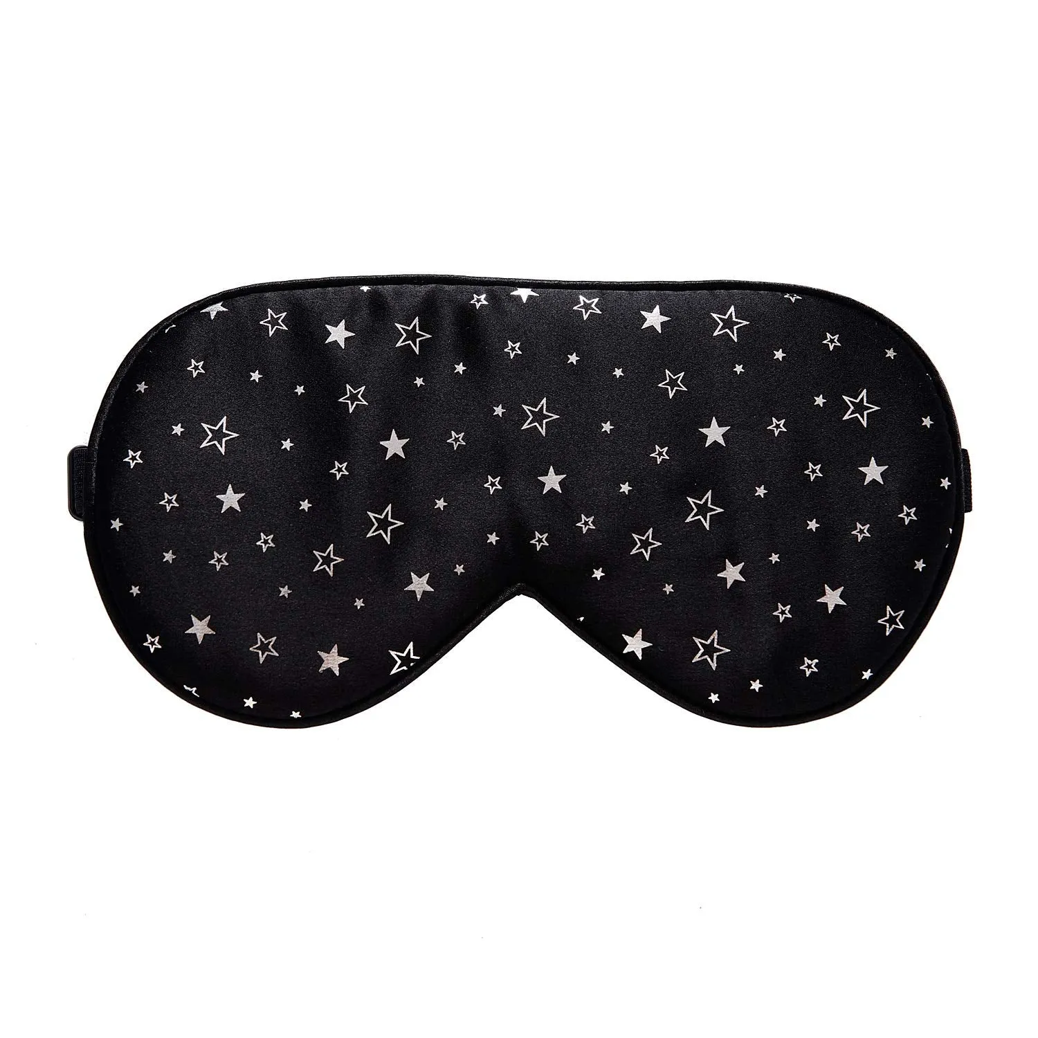 100% Silk Sleep mask with Adjustable Strap,Comfortable and Super Soft Eye mask Ultimate Sleeping aid,blindford Silver Stars Silverstar