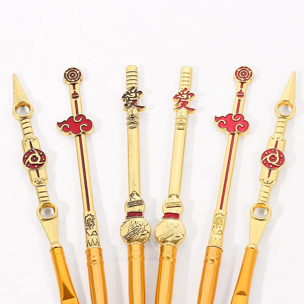 10pcs Anime Makeup Brushes Set Cosmetic Powder Eyeshadow Eyebrow Lip Make Up Tools Sharingan Akatsukic For Fans Brush