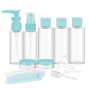 10PCs BPA Free Portable Toiletry Containers Set-Blue(SA2405-173)