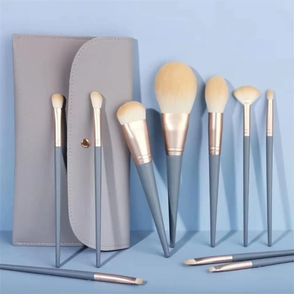 10Pcs Soft Fluffy Makeup Brushes Set For Cosmetics Foundation Blush Powder Eyeshadow