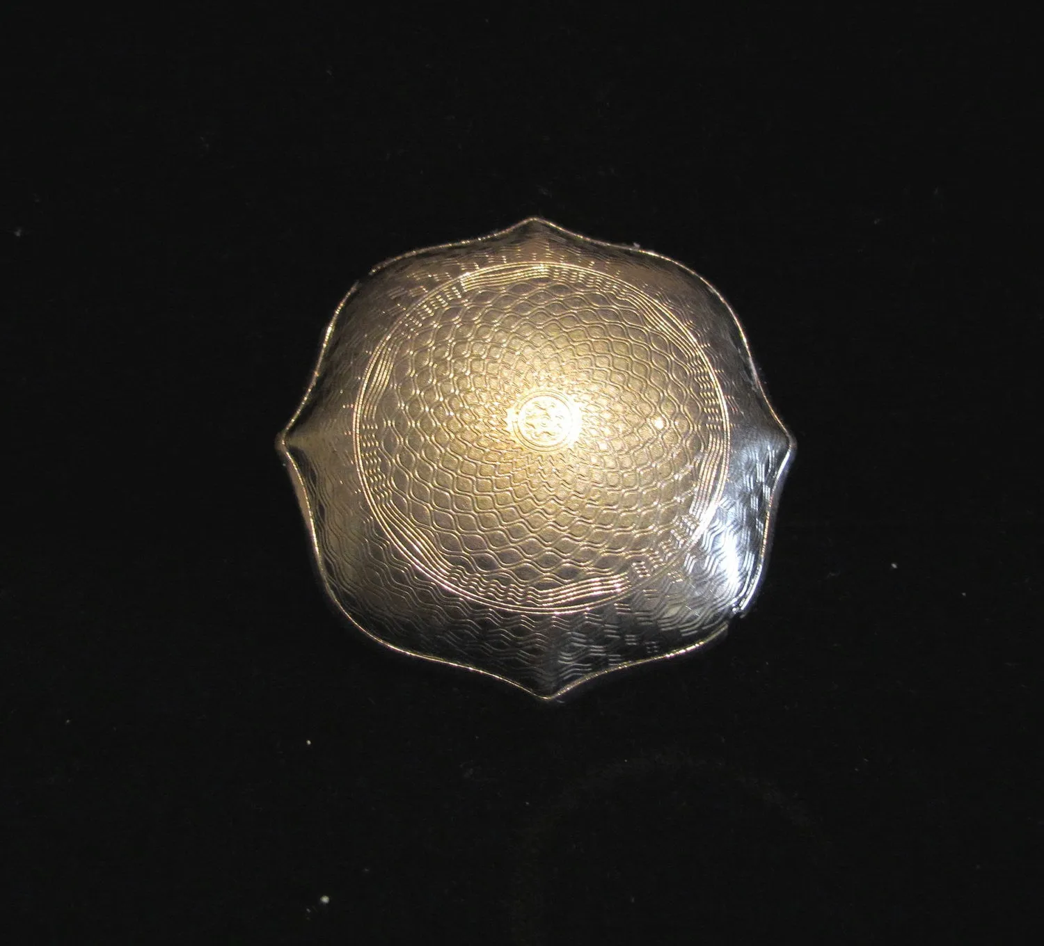 1920's Compact Guilloche Compact Silver Compact Art Deco Compact Powder Compact Mirror Compact Rouge Compact