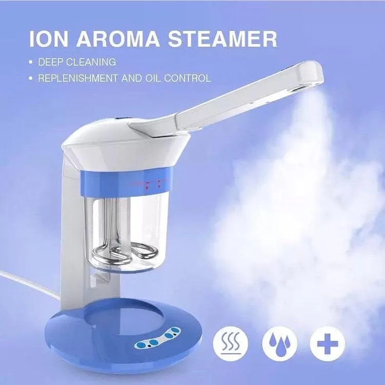 2 In 1 Facial Sauna Ozone And Steam, Professional Aromatherapy Facial Steamer, Nano Iconic Steaming Machine