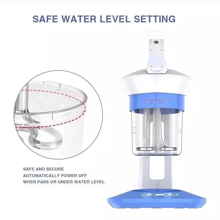 2 In 1 Facial Sauna Ozone And Steam, Professional Aromatherapy Facial Steamer, Nano Iconic Steaming Machine