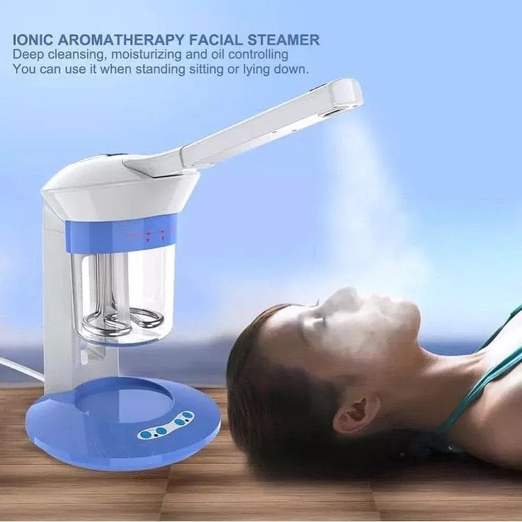 2 In 1 Facial Sauna Ozone And Steam, Professional Aromatherapy Facial Steamer, Nano Iconic Steaming Machine