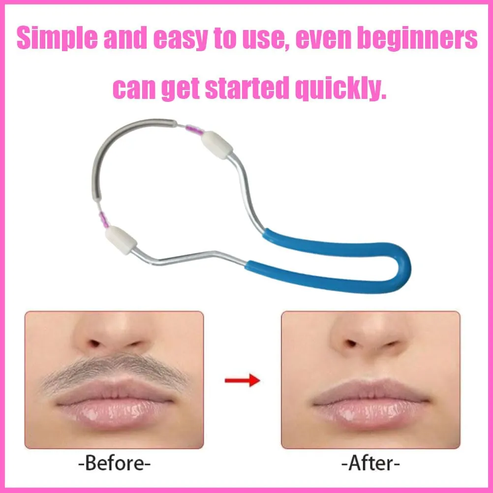 2 pieces facial epilator, facial epilator manual, feather facial epilator, feather eyebrow, facial epilator, feather hair blow face, feather facial epilator