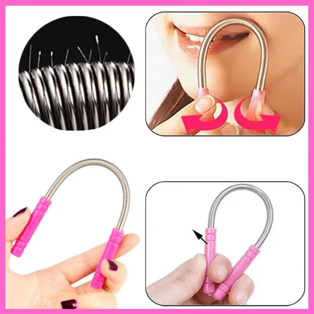 2 pieces facial epilator, facial epilator manual, feather facial epilator, feather eyebrow, facial epilator, feather hair blow face, feather facial epilator