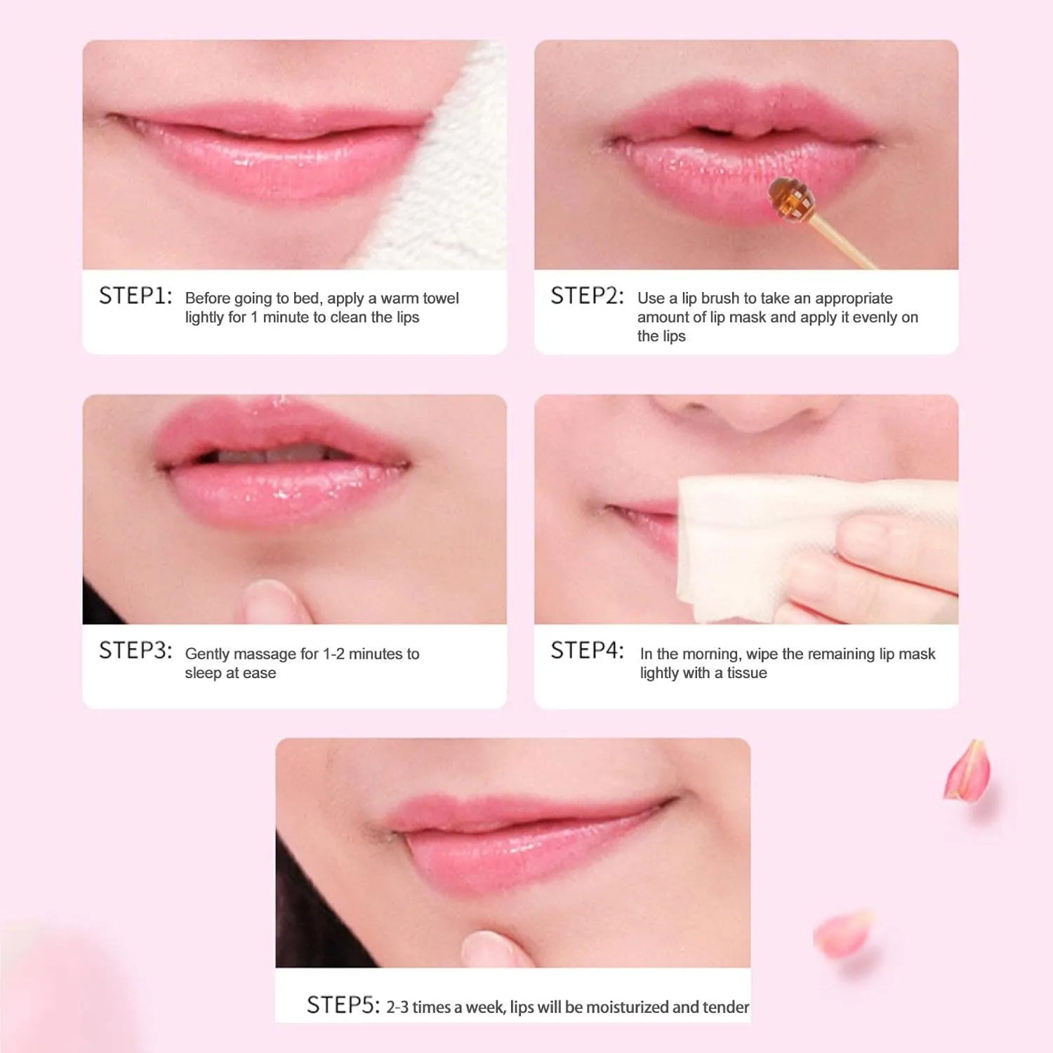 2 Pieces Propolis Care style Lip Sleeping Mask