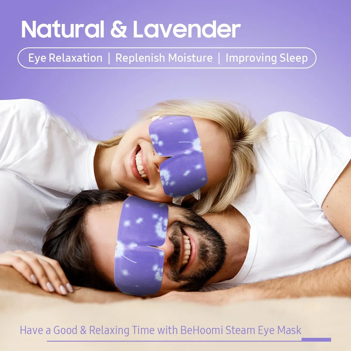 20 Packs Steam Eye Mask, Lavender Heated Eye Mask Disposable Warm Compress for Eyes, Self Heating Moist Heated Eye Masks, Comfortable and Relax Sleep Mask, Stocking Stuffers