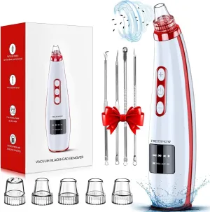 2022 Newest Blackhead Remover Pore Vacuum,Upgraded Facial Pore Cleaner,Electric Acne Comedone Whitehead Extractor Tool-5 Suction Power,5 Probes,USB Rechargeable Blackhead Vacuum Kit for Women & Men