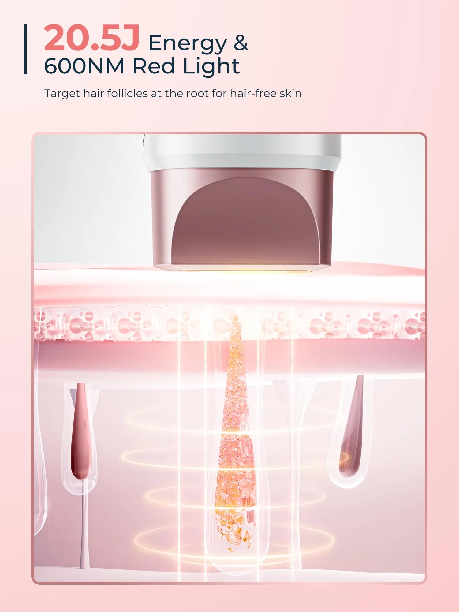 21J Ice Cooling IPL Device Hair Removal, Laser Hair Removal with 3 Functions HR/SC/RA, 9 Energy Levels, IPL Laser Hair Remover for Women Men, Face Bikini Arm Leg