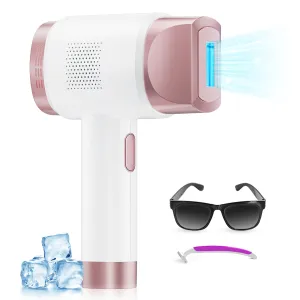21J Ice Cooling IPL Device Hair Removal, Laser Hair Removal with 3 Functions HR/SC/RA, 9 Energy Levels, IPL Laser Hair Remover for Women Men, Face Bikini Arm Leg