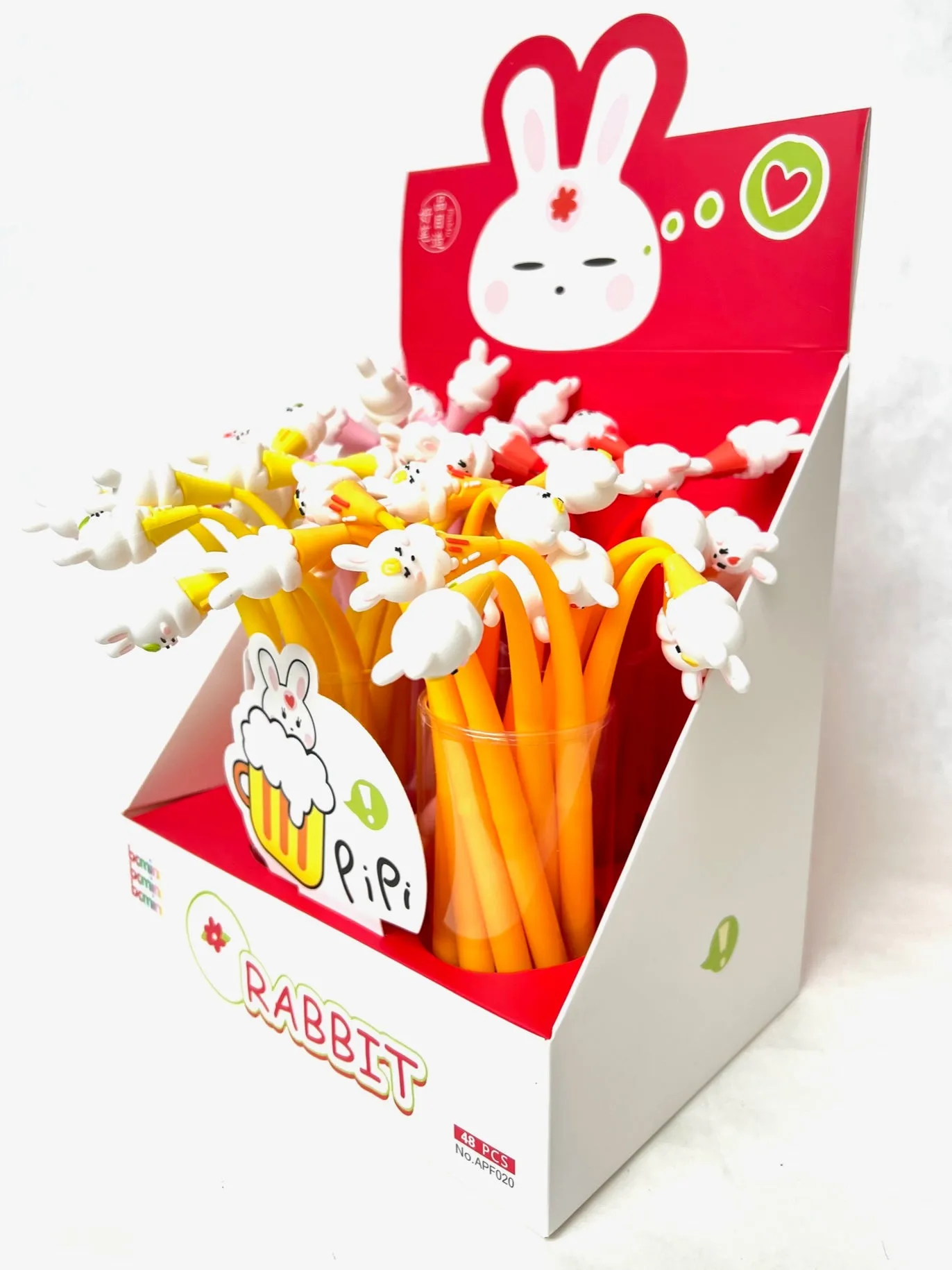 22487 RABBIT ICE CREAM WIGGLE GEL PEN-48
