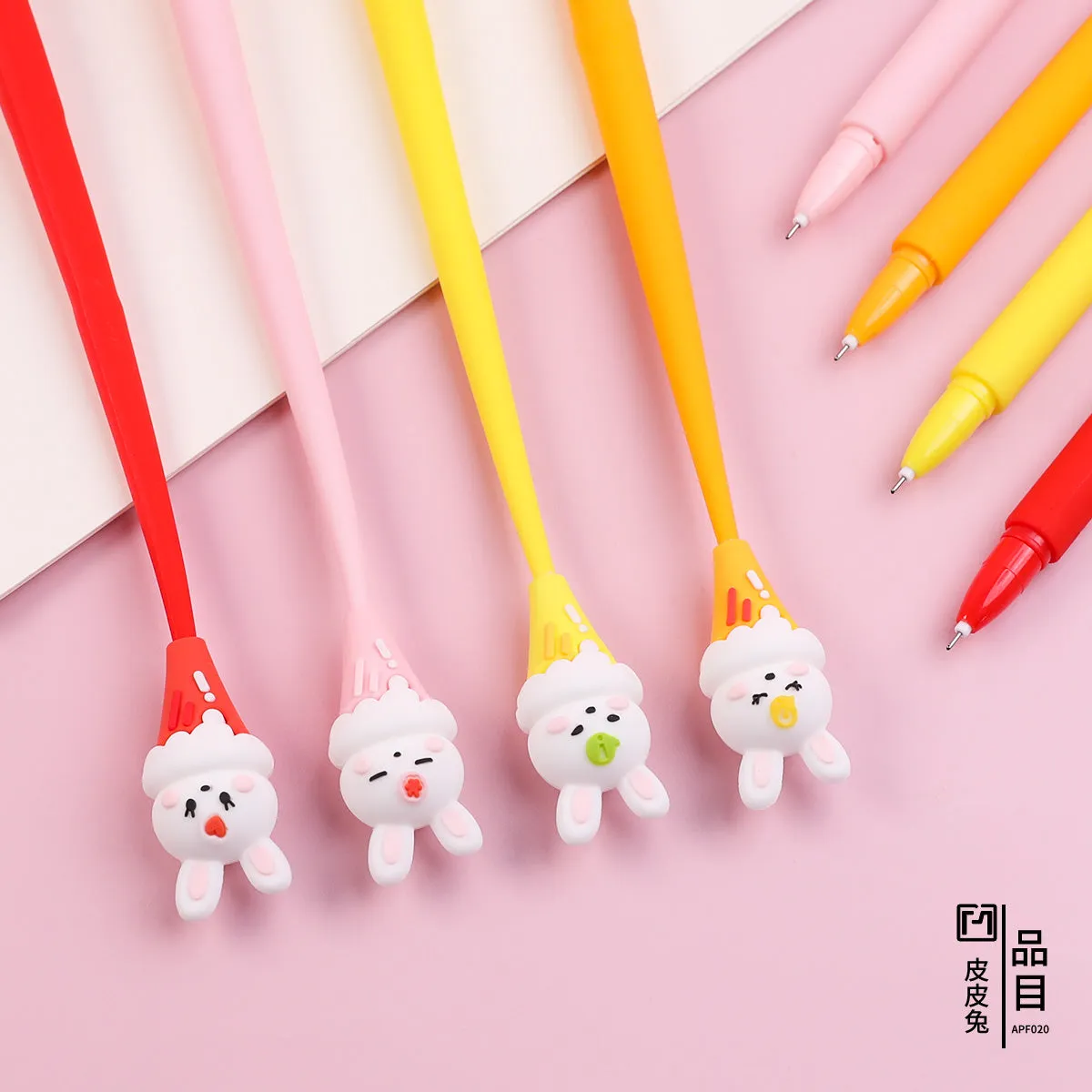 22487 RABBIT ICE CREAM WIGGLE GEL PEN-48