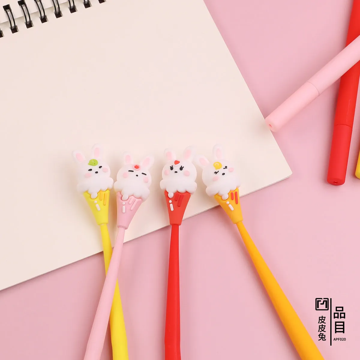 22487 RABBIT ICE CREAM WIGGLE GEL PEN-48