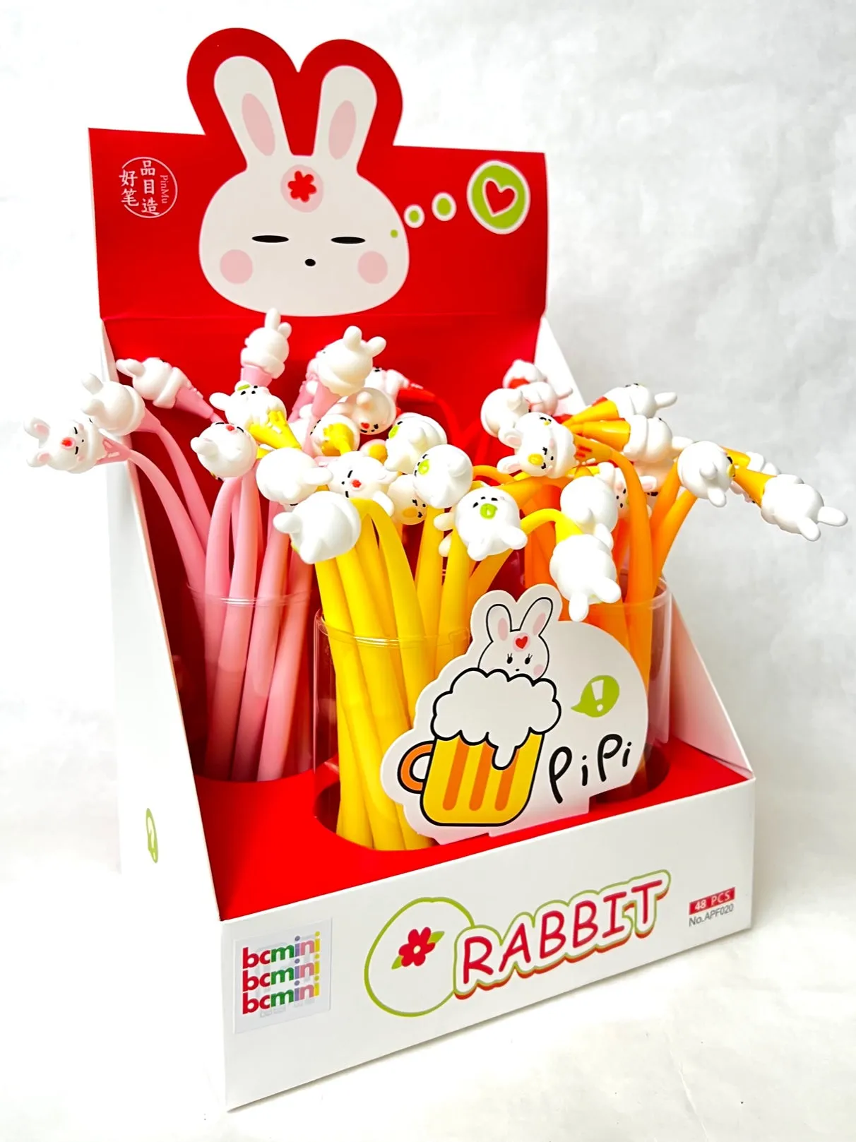 22487 RABBIT ICE CREAM WIGGLE GEL PEN-48