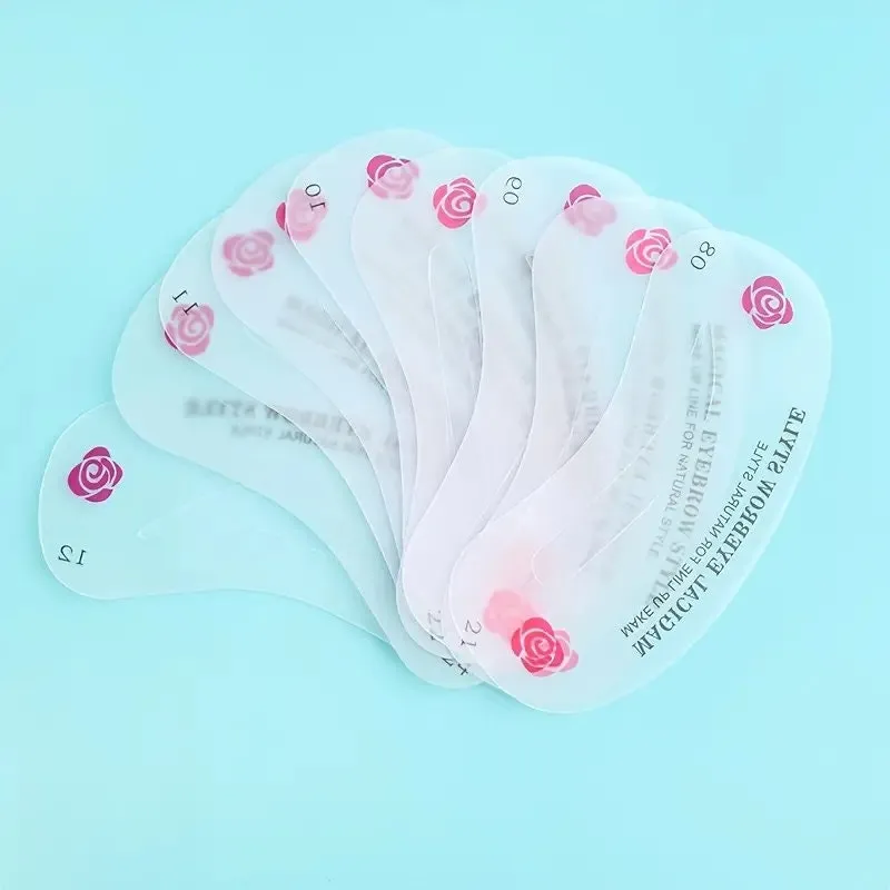 24 Styles Card Eyebrow Stencil Grooming Shaper Template Makeup Tools Eyebrow Shaper Cosmetic Tool For Women Accessories
