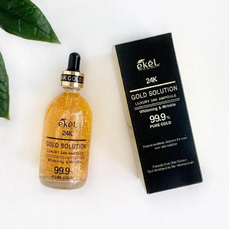 24K Gold Ampoule Solution by EKEL, 100ml