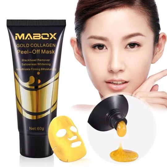 24K Gold Collagen Peel-Off Mask for Anti-Aging, Whitening, Lifting   Firming