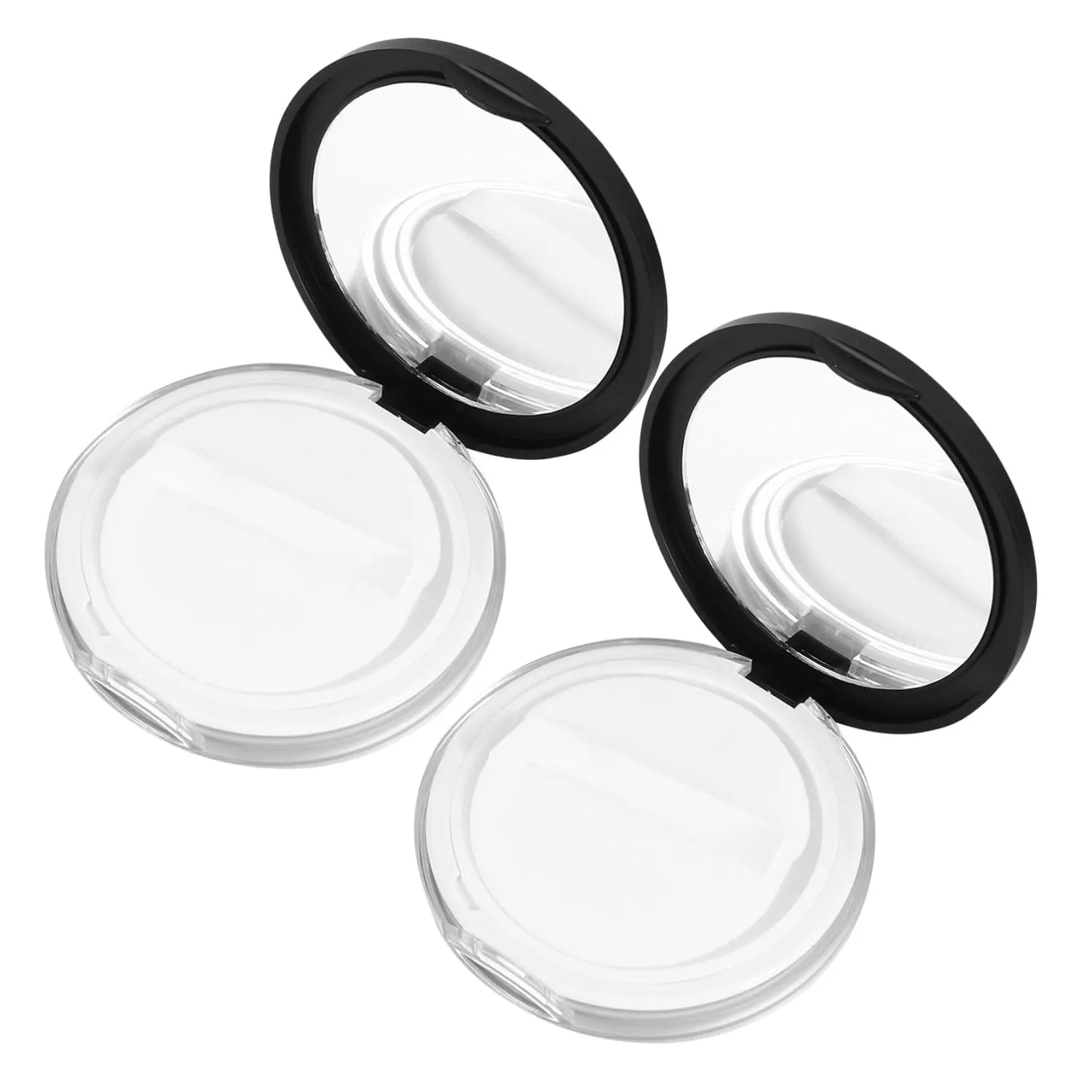 2pcs 5g Compact Makeup Powder Case Loose Powder Dispenser Travel Portable Box