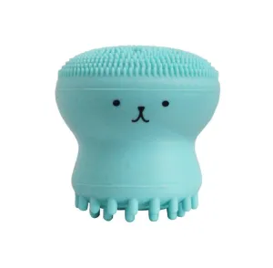 2Pcs green Octopus Shape Silicone Face Cleansing Brush - Face Washing Scrub, Skin Care,cleansing instrument brush AZ14727