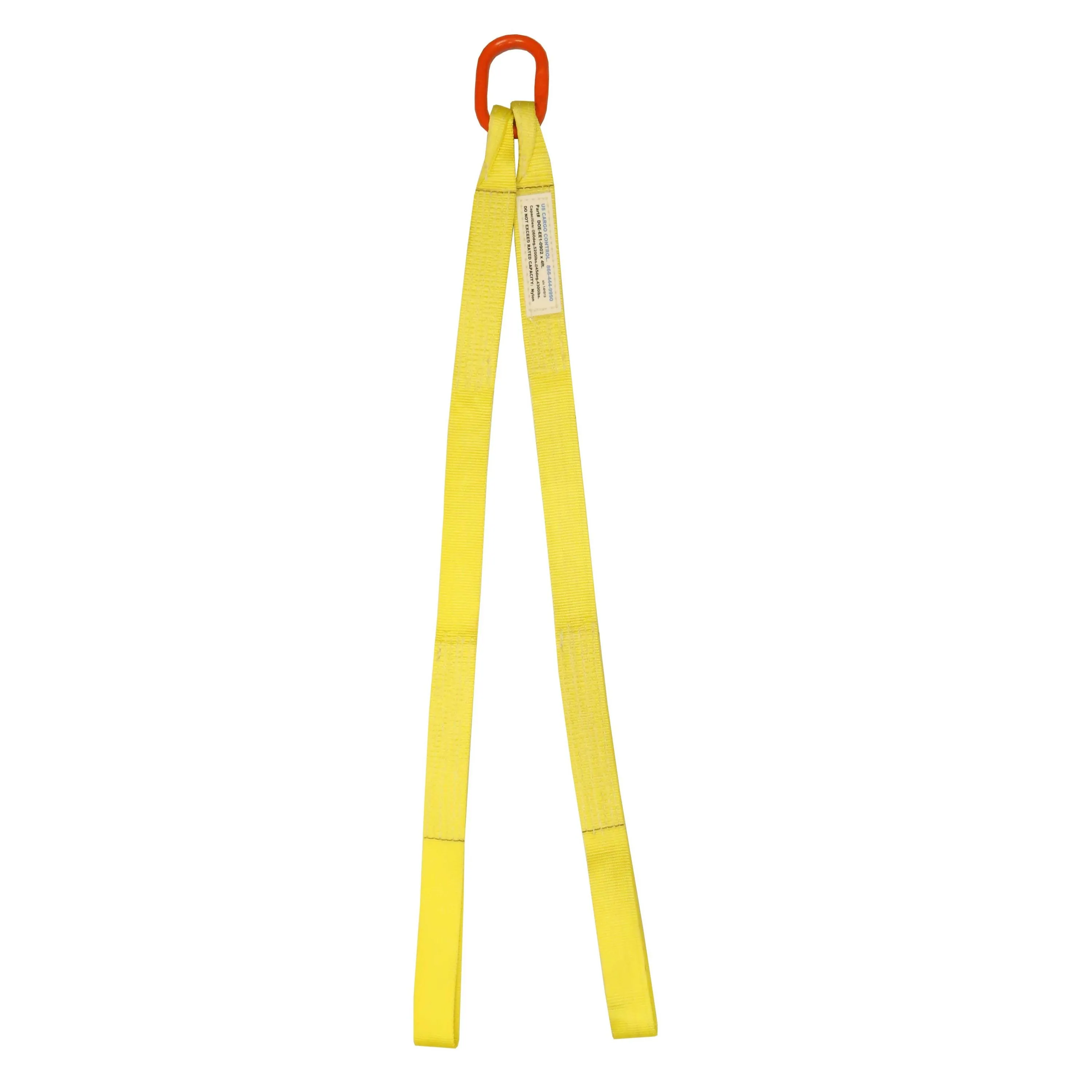 2"x10' (2 ply) Double Leg Nylon Sling w/ Master Link & Sewn Loop