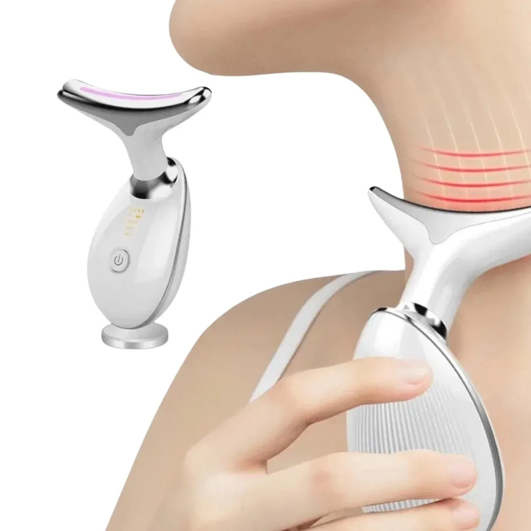 3-COLOR LED PHOTON THERAPY SKIN TIGHTENING DEVICE FOR FACE AND NECK