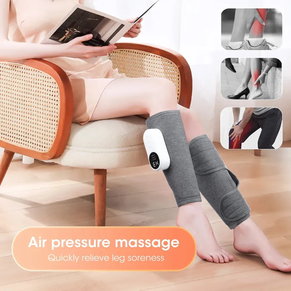 360° Leg Massager Air Pressure Calf Massager 3 Mode Foot Leg Muscle Relaxation Promote Blood Circulation Relieve Pain Massage
