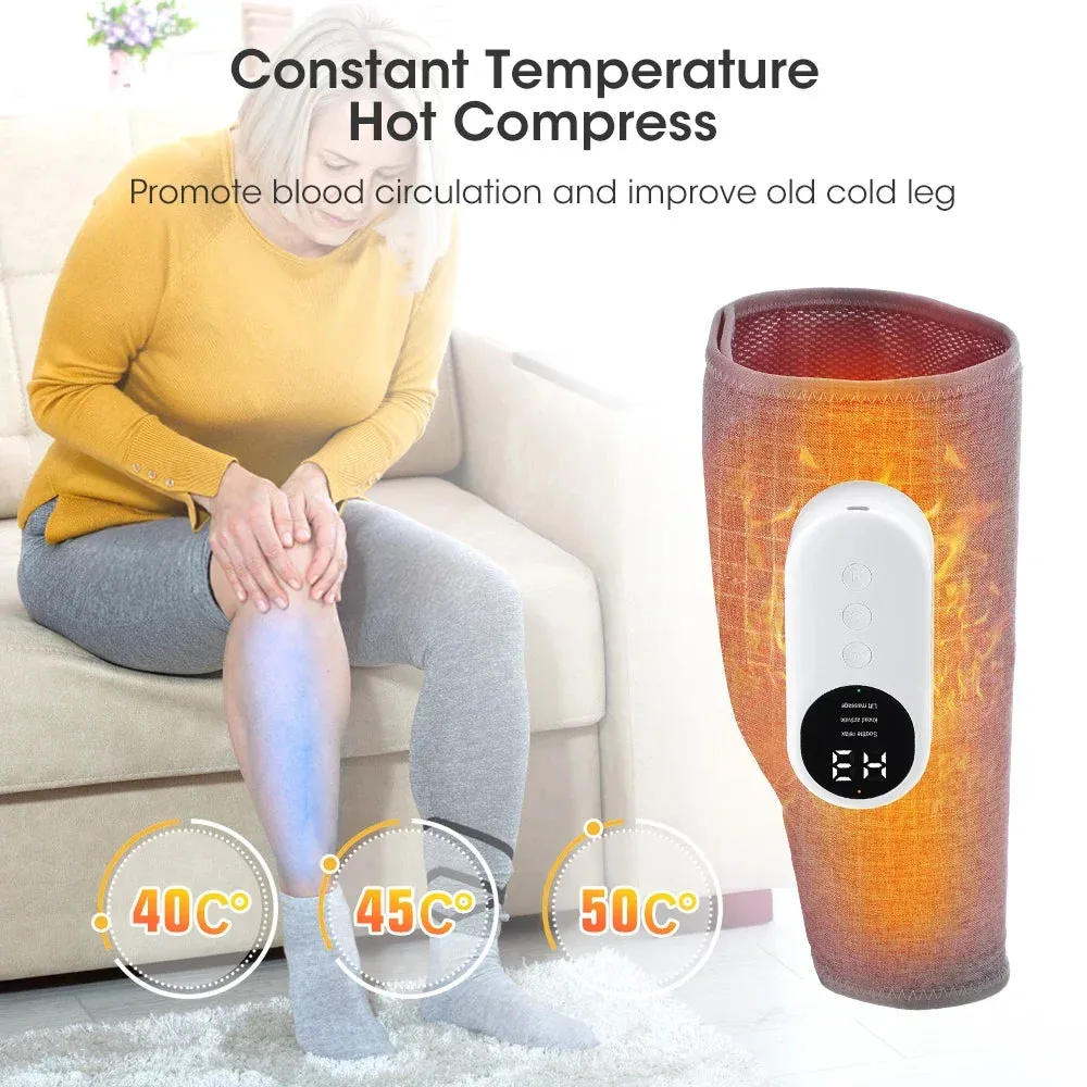 360° Leg Massager Air Pressure Calf Massager 3 Mode Foot Leg Muscle Relaxation Promote Blood Circulation Relieve Pain Massage