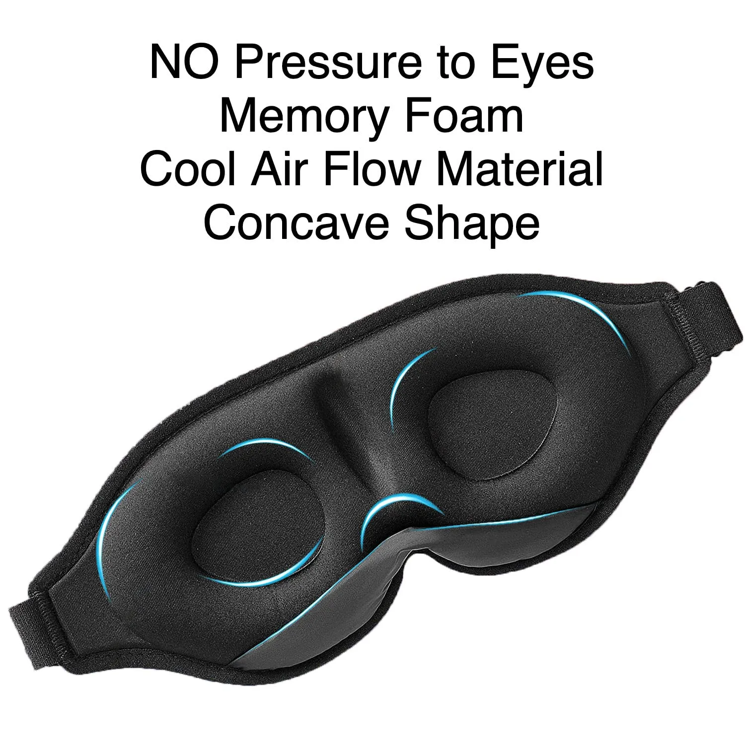 3D Sleep Mask - Eye Mask for Sleeping with 100% Blackout Design, Funny Sleep Mask 3D Sleeping Mask for Women Men (Good Night)