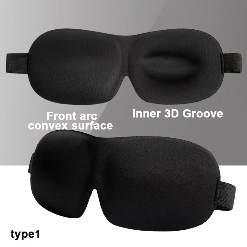 3D Sleeping Mask Block Out Light Soft Padded Sleep Mask