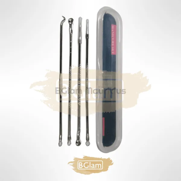 4 pcs Blackhead Remover/Pimple Comedone Extractor Tool Set