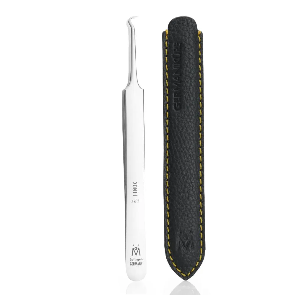4411 - Comedone Remover Angled Tip Tweezers FINOX® Surgical Steel by GERmanikure