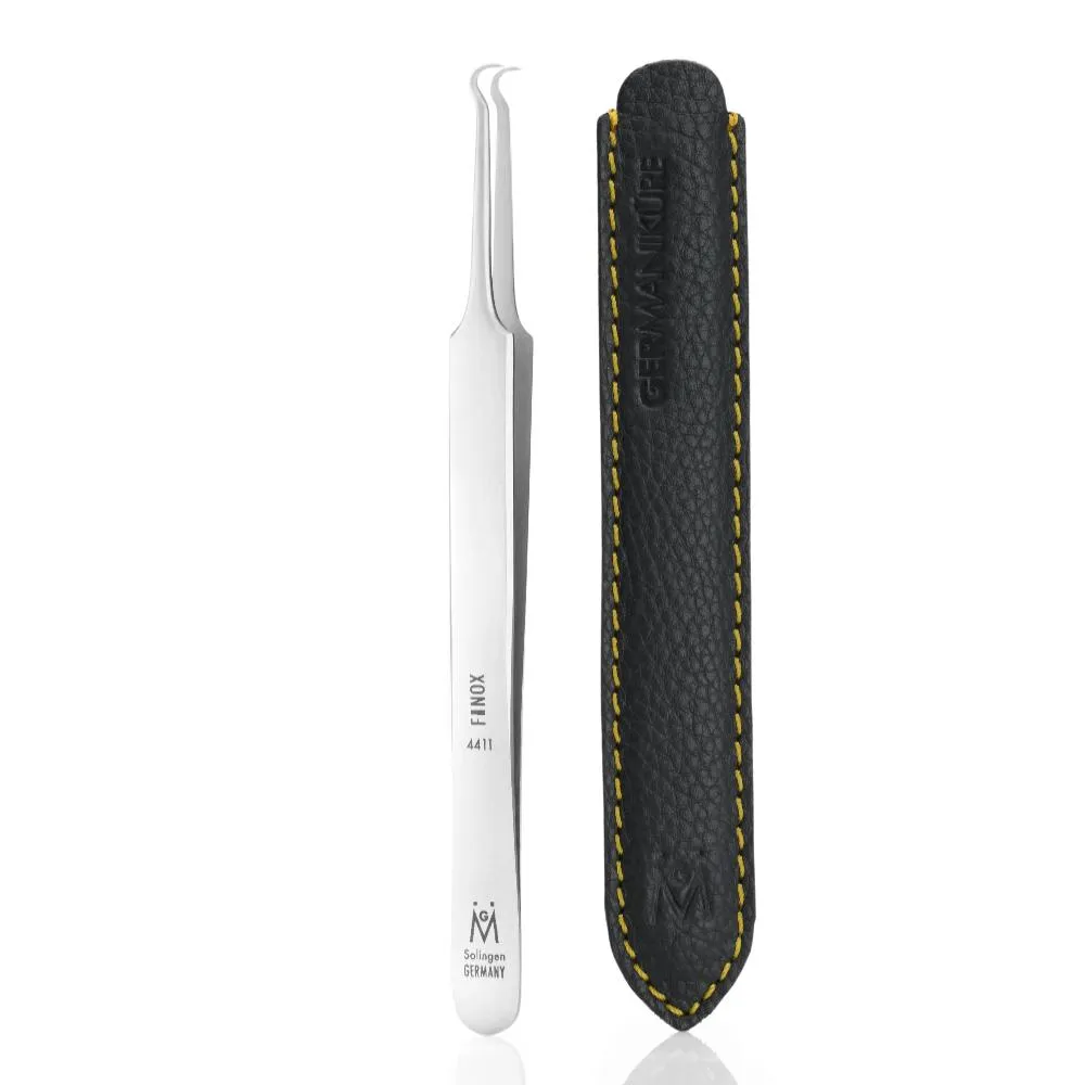 4411 - Comedone Remover Angled Tip Tweezers FINOX® Surgical Steel by GERmanikure