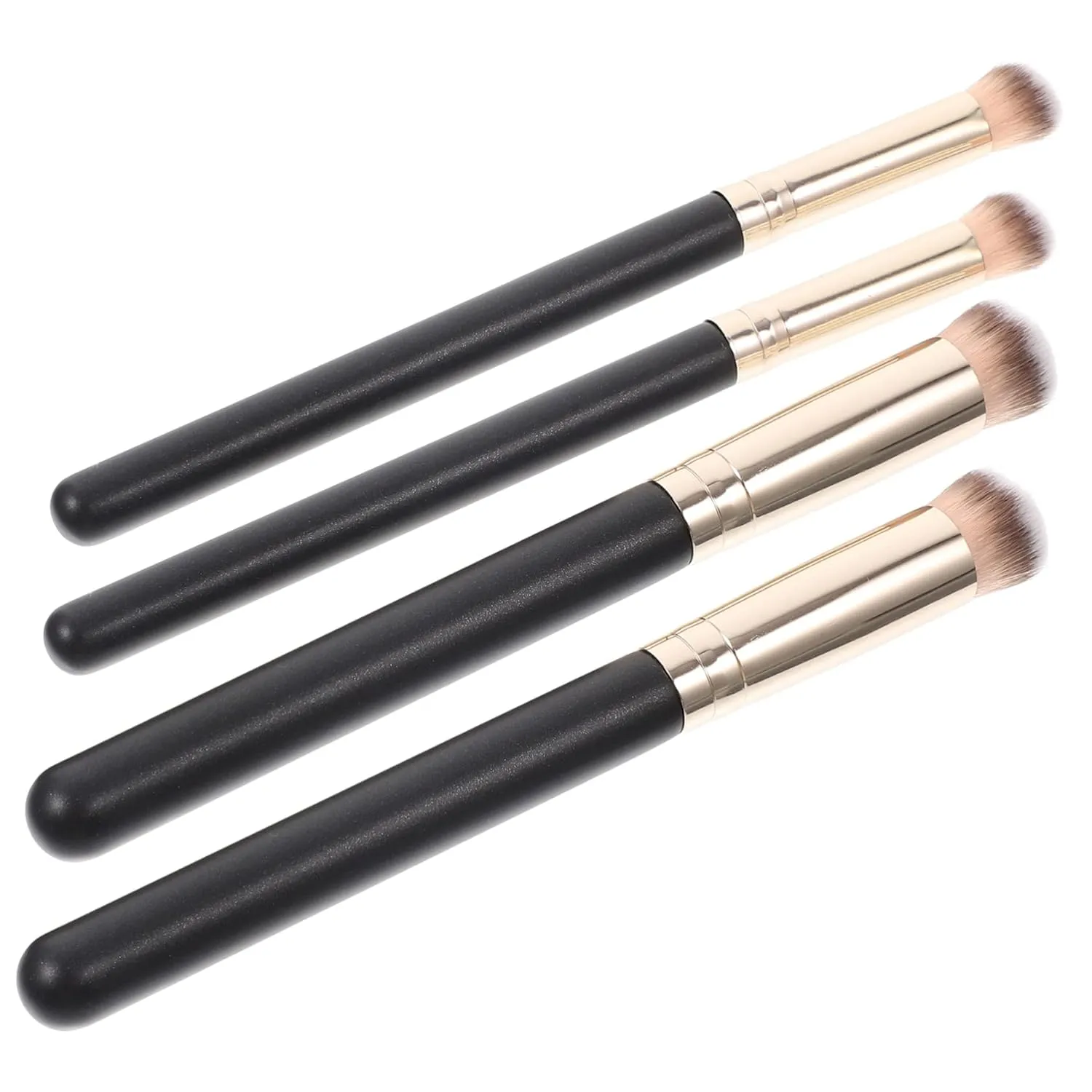 4pcs Cosmetic Powder Brush Flat Concealer Loose Powder Brushes for Makeup Application for Women and Everyday Beauty Routine