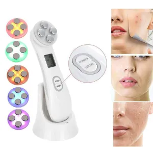 5 in 1 RF LED Light Therapy Skin Tightening Machine Face Massager