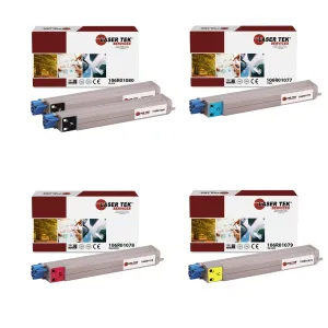 5 Pack Compatible Xerox Phaser 7400 Toner Cartridge Replacements for the Xerox 106R01080, 106R01077, 106R01078, 106R01079 (2 Black, Cyan, Magenta, Yellow)