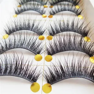 5 Pairs of Crossover Design Thick Makeup Eye Lashes False Eyelashes