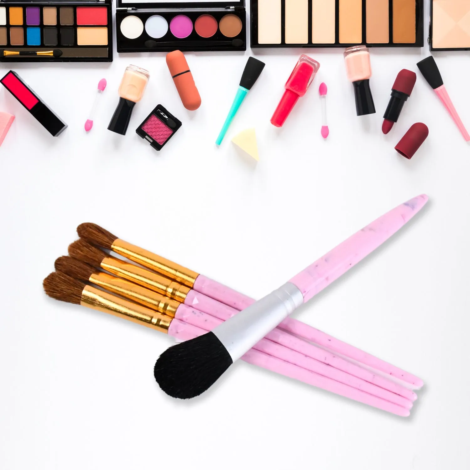 5pc Makeup Brush tools kit (5 Pcs Set / Mix Color)