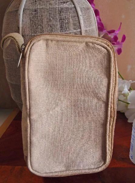 6 ct Canvas Zippered Toiletry Bag Travel Dopp Kit - Pack of 6