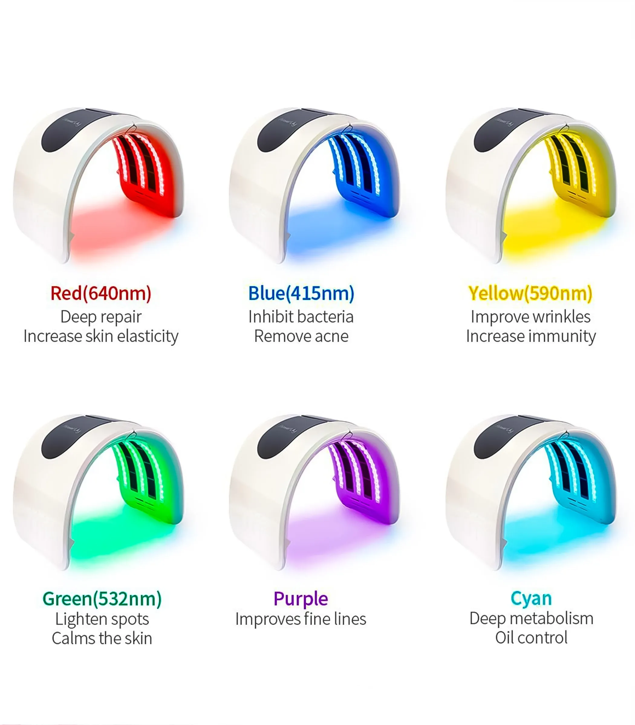 7 Colors Pdt Led Light Therapy Machine Omega Light 2.0 Therapy