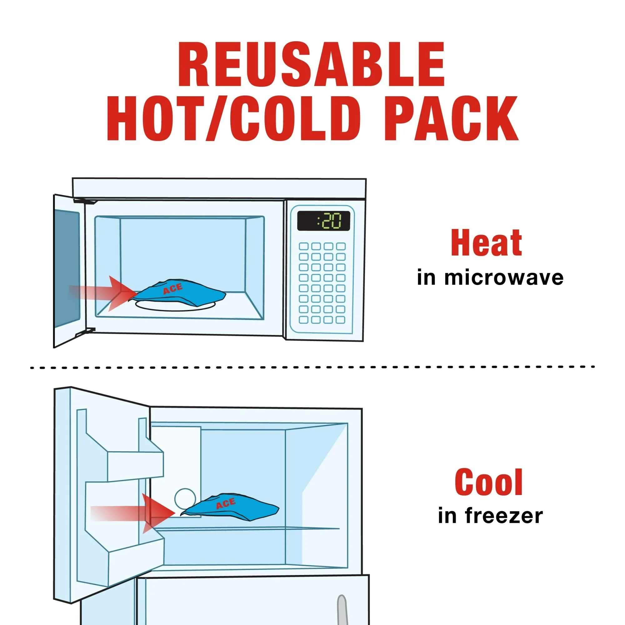 ACE Cold/Hot Compress Back Wrap 203960