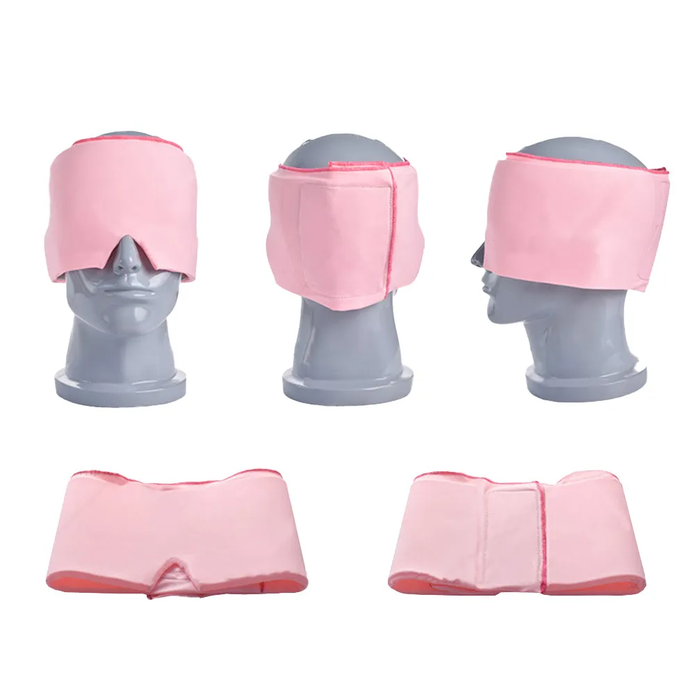 Adjustable Hot Cold Compress Gel Migraine Relief Cap Pink