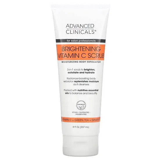 ADVANCED CLINICALS Clarifying Vitamin C Body Scrub سكراب مقشر للجسم