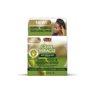 African Pride Olive Miracle Super Hold & Smooth Edges 64g
