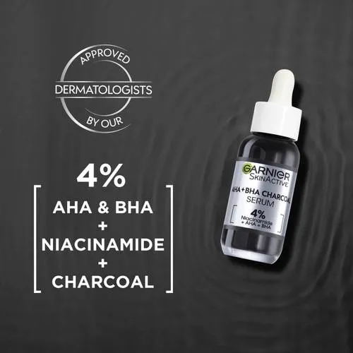 AHA   BHA   Charcoal Anti Blemish Serum 30ml