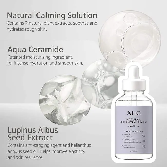 AHC Natural Essential Mask Aqua Lifting - 5 Pack