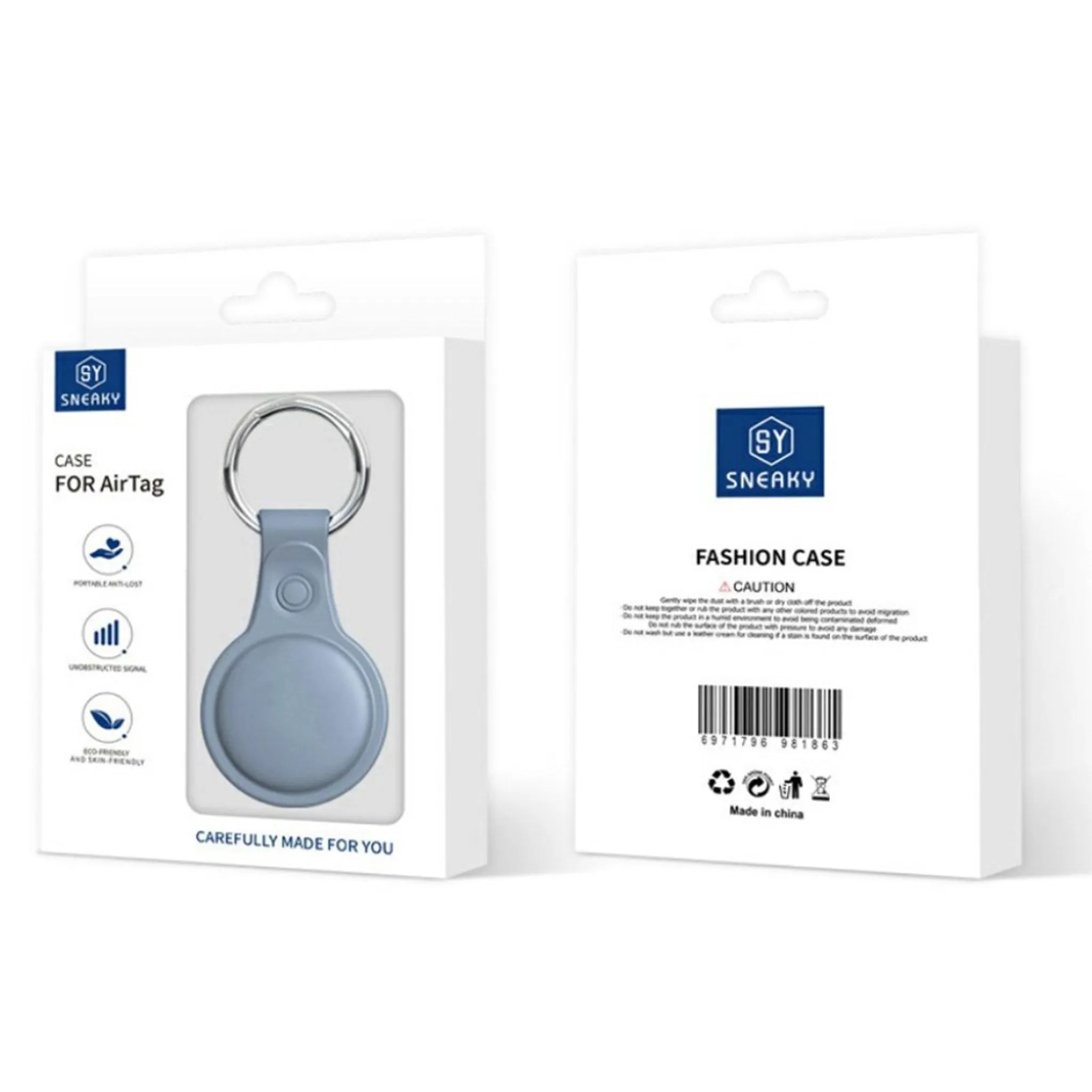 AirTags sneaky silicone cover - Baby Blue