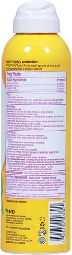 Alba Botanica Kids Sunscreen Spray for Face and Body, Tropical Fruit, Broad Spectrum SPF 50, Water Resistant, 5 fl. oz. Bottle