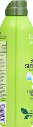 Alba Botanica Sensitive Sunscreen Spray for Face and Body, Fragrance-Free, Broad Spectrum SPF 50, Water Resistant, 5 fl. oz. Bottle (Pack of 2)
